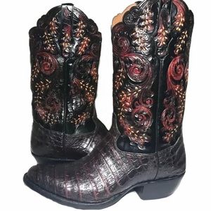 Tony Lama Signature Series Caiman Boots 12EE